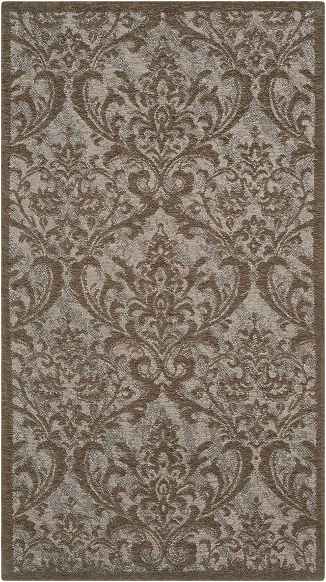 Nourison Damask Das02 Grey Rugs - Nourison - 34141