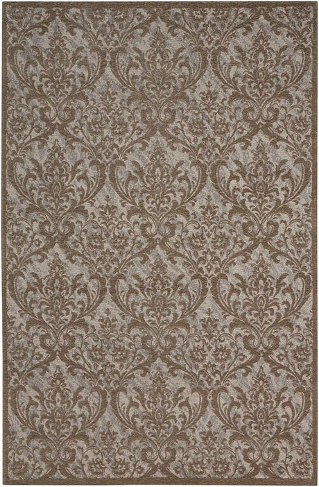 Nourison Damask Das02 Grey Rugs - Nourison - 34141