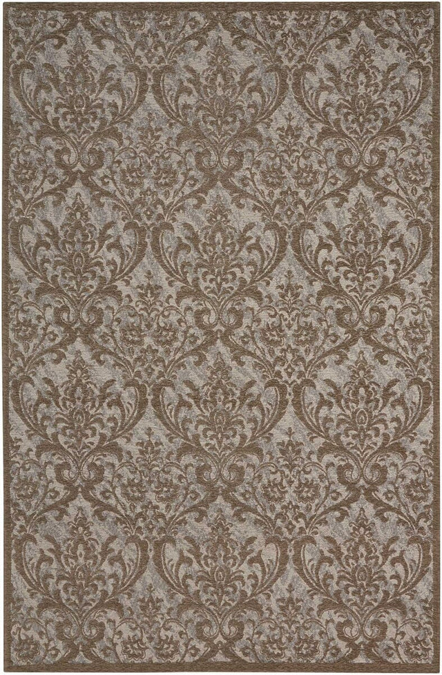 Nourison Damask Das02 Grey Rugs - Nourison - 34141