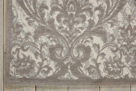 Nourison Damask Das02 Ivory / Grey Rugs - Nourison - 34134