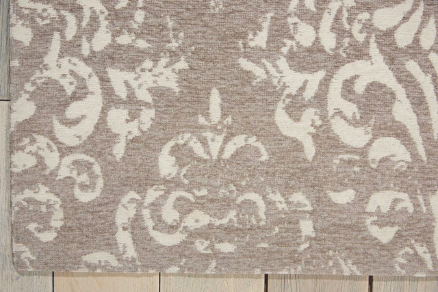 Nourison Damask Das03 Ivory / Grey Rugs - Nourison - 34973