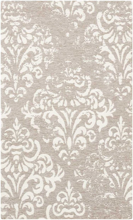 Nourison Damask Das03 Ivory / Grey Rugs - Nourison - 34973