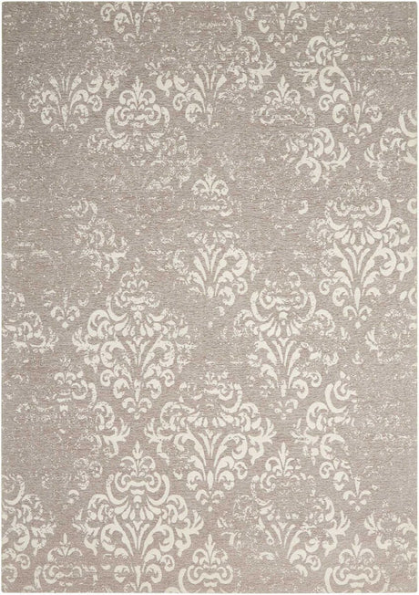 Nourison Damask Das03 Ivory / Grey Rugs - Nourison - 34973