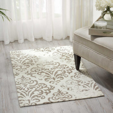 Nourison Damask Das03 Ivory Rugs - Nourison - 34976