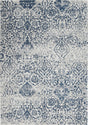 Nourison Damask Das06 Blue Rug - Nourison - 99446769411