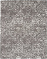 Nourison Damask Das06 Dark Grey Rug - Nourison - 99446787897