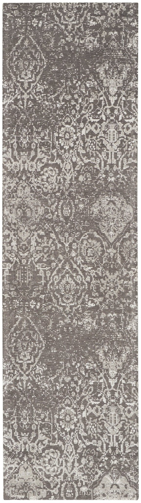 Nourison Damask Das06 Dark Grey Rug - Nourison - 99446787941