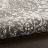 Nourison Damask Das06 Dark Grey Rug - Nourison - 99446787941