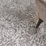 Nourison Damask Das06 Dark Grey Rug - Nourison - 99446787941