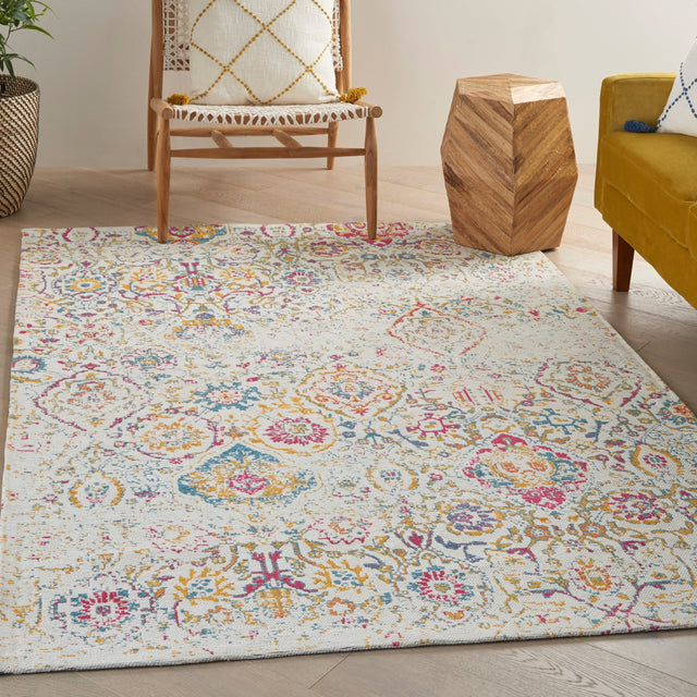 Nourison Damask Das06 Multicolor Rug - Nourison - 99446836786