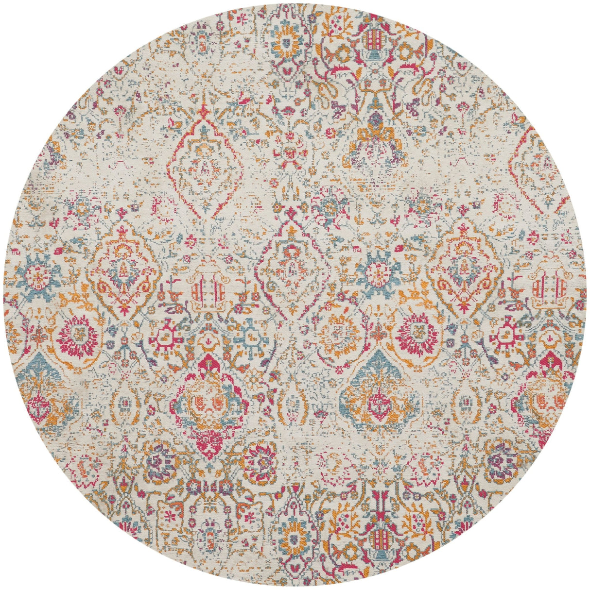 Nourison Damask Das06 Multicolor Rug - Nourison - 99446836823