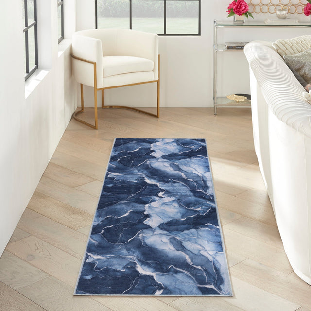 Nourison Daydream Ddr02 Navy Blue Rug - Nourison - 99446941398