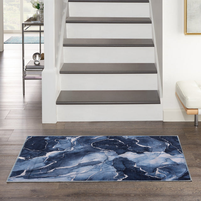 Nourison Daydream Ddr02 Navy Blue Rug - Nourison - 99446941398