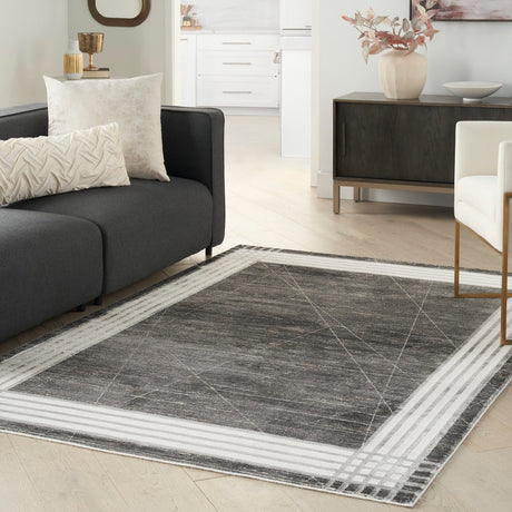 Nourison Desire Dsr01 Charcoal Silver Rug - Nourison - 99446128706