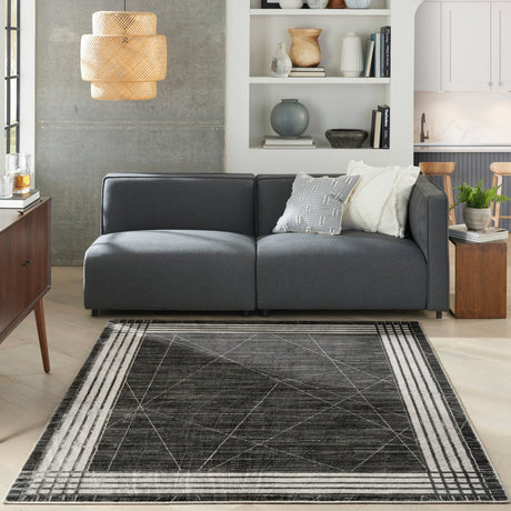 Nourison Desire Dsr01 Charcoal Silver Rug - Nourison - 99446128706