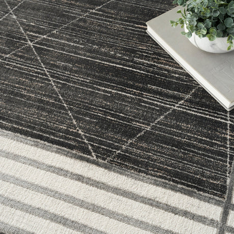 Nourison Desire Dsr01 Charcoal Silver Rug - Nourison - 99446128706