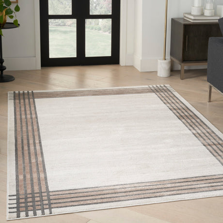 Nourison Desire Dsr01 Ivory Silver Rug - Nourison - 99446128287