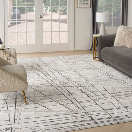 Nourison Desire Dsr03 Grey Silver Rug - Nourison - 99446129123