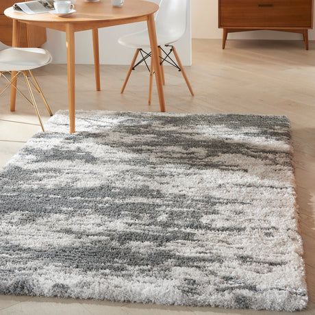 Nourison Dreamy Shag Drs02 Charcoal/Ivory Rugs - Nourison - 99446878274