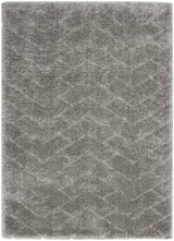 Nourison Dreamy Shag Drs03 Grey Rugs - Nourison - 99446878359