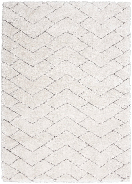 Nourison Dreamy Shag Drs03 Ivory/Grey Rugs - Nourison - 99446878328