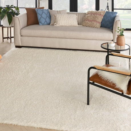 Nourison Dreamy Shag Drs05 Ivory Rug - Nourison - 99446893260