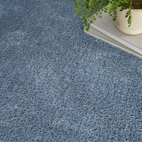 Nourison Dreamy Shag Drs05 Light Blue Rug - Nourison - 99446893154