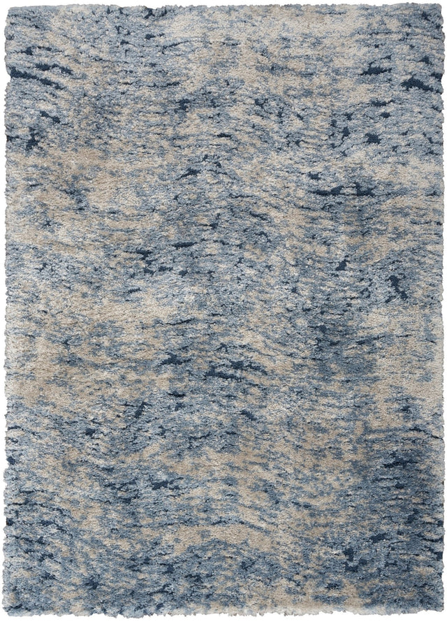 Nourison Dreamy Shag Drs06 Light Blue Rug - Nourison - 99446893369