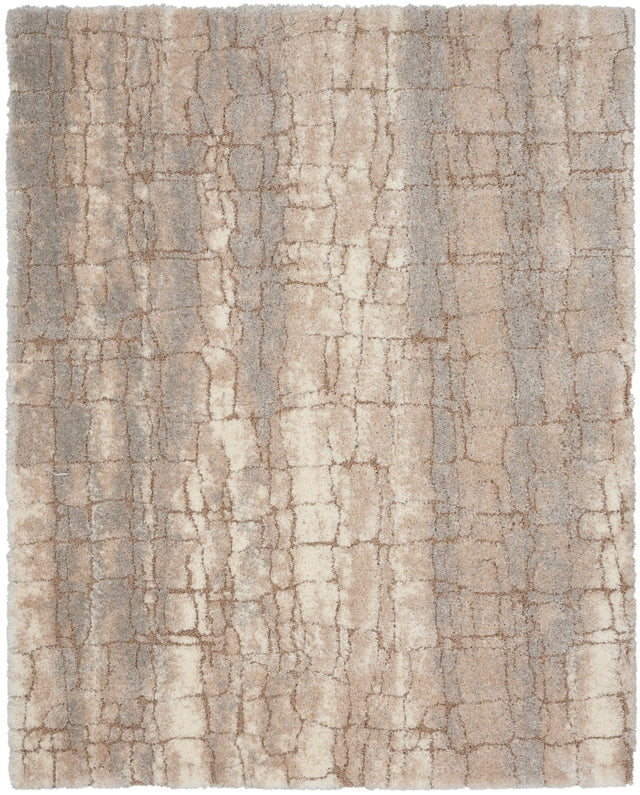 Nourison Dreamy Shag Drs09 Ivory Beige Rug - Nourison - 99446002471