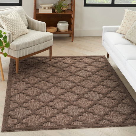 Nourison Easy Care Nes01 Brown Rug - Nourison - 99446945167