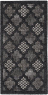 Nourison Easy Care Nes01 Charcoal/Black Rug - Nourison - 99446040138