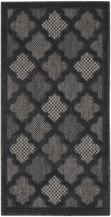 Nourison Easy Care Nes01 Charcoal/Black Rug - Nourison - 99446040138