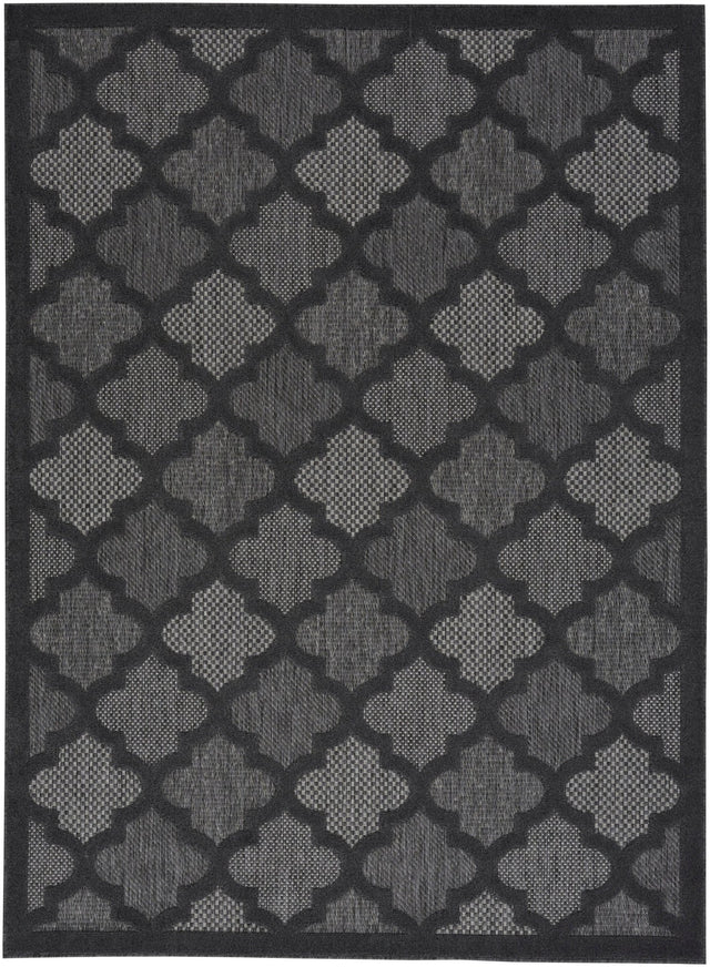 Nourison Easy Care Nes01 Charcoal/Black Rug - Nourison - 99446040602