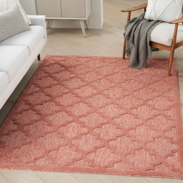 Nourison Easy Care Nes01 Coral/Orange Rug - Nourison - 99446040688