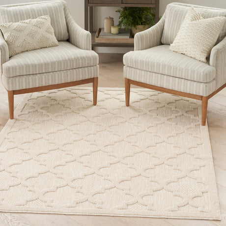 Nourison Easy Care Nes01 Cream Rug - Nourison - 99446945105