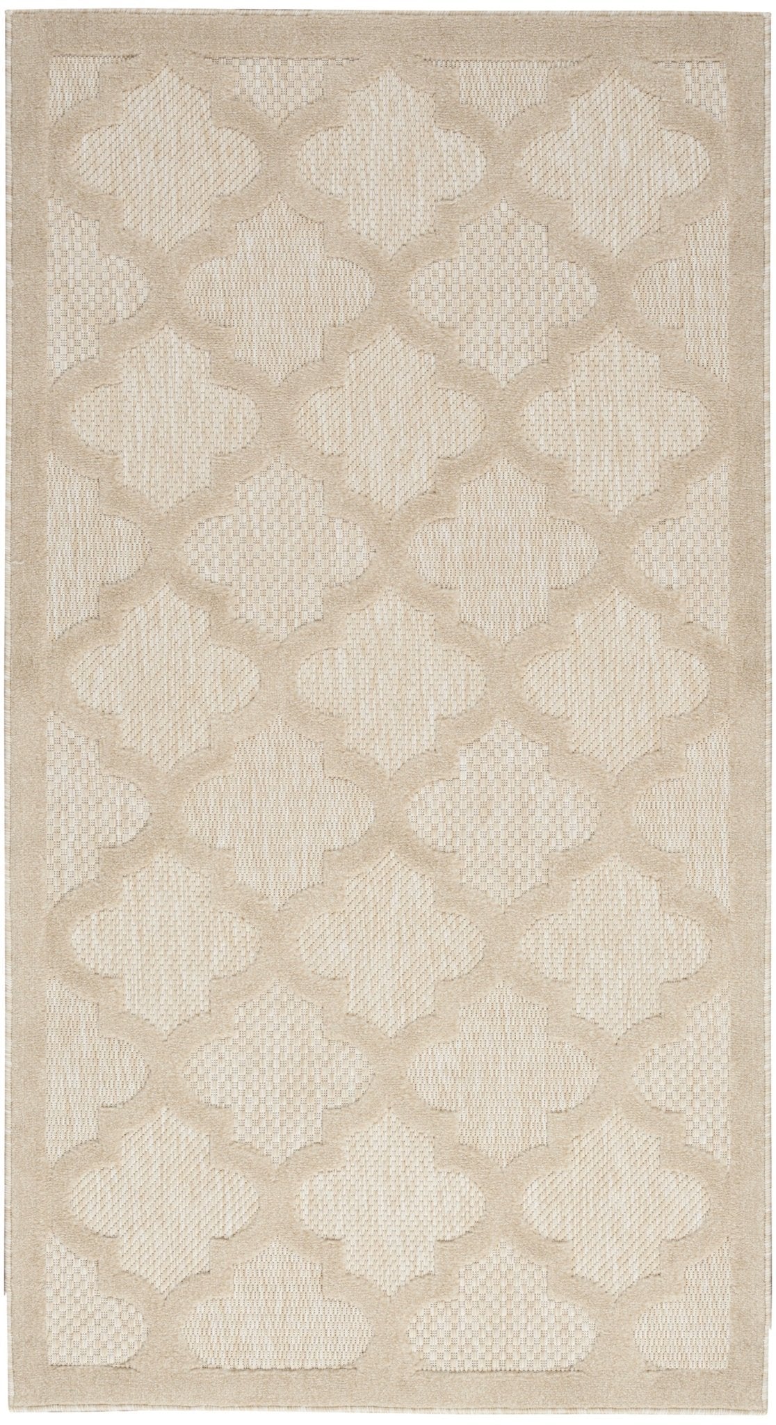 Nourison Easy Care Nes01 Cream Rug - Nourison - 99446945105