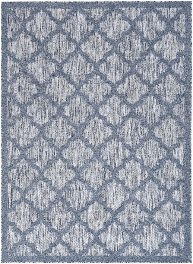 Nourison Easy Care Nes01 Denim Blue Rug - Nourison - 99446040619