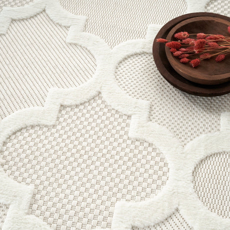 Nourison Easy Care Nes01 Ivory/White Rug - Nourison - 99446040695