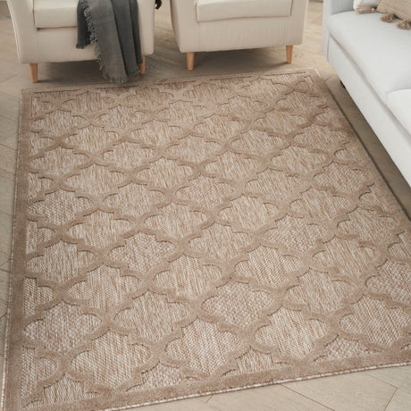 Nourison Easy Care Nes01 Natural Beige Rug - Nourison - 99446040664