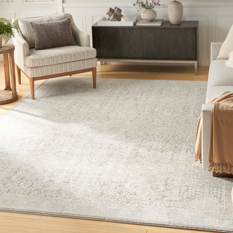 Nourison Eco Cycle Ecy01 Silver Ivory Rug - Nourison - 99446979957