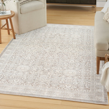 Nourison Eco Cycle Ecy01 Silver Ivory Rug - Nourison - 99446979957