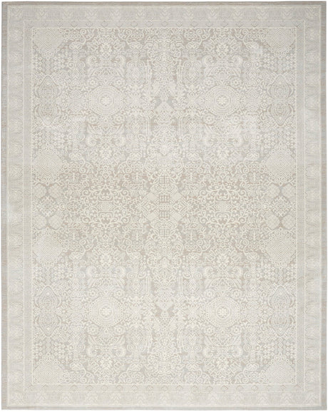 Nourison Eco Cycle Ecy01 Silver Ivory Rug - Nourison - 99446979964