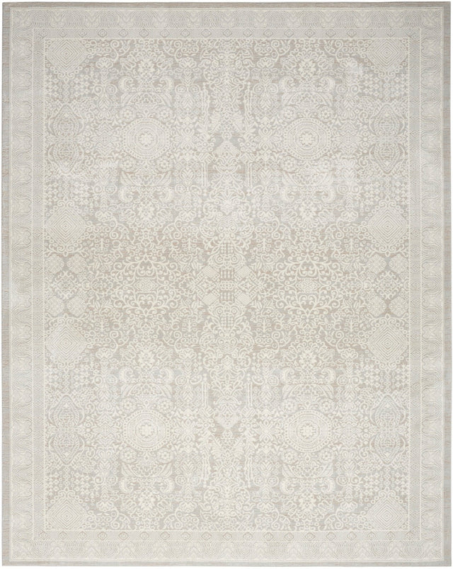 Nourison Eco Cycle Ecy01 Silver Ivory Rug - Nourison - 99446979964