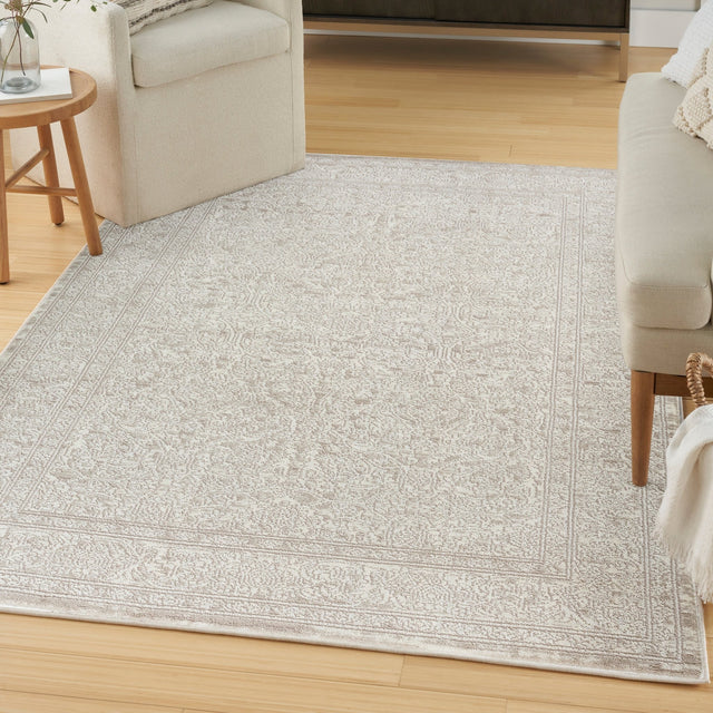 Nourison Eco Cycle Ecy03 Ivory Beige Rug - Nourison - 99446980137