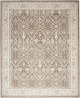 Nourison Eco Cycle Ecy04 Ivory Mocha Rug - Nourison - 99446980205