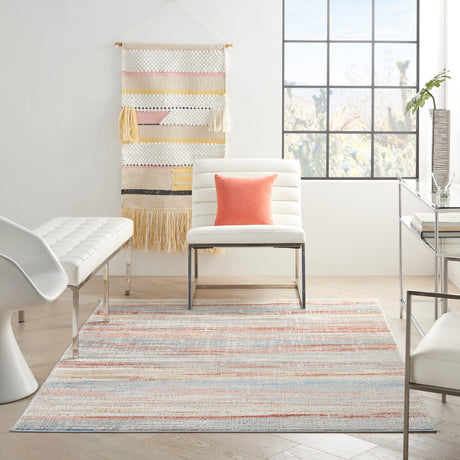 Nourison Elation Etn01 Ivory Multicolor Rugs - Nourison - 99446839640