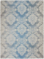 Nourison Elation Etn03 Ivory Blue Rugs - Nourison - 99446839909