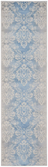 Nourison Elation Etn03 Ivory Blue Rugs - Nourison - 99446839916