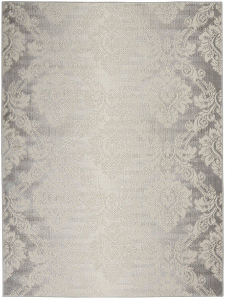 Nourison Elation Etn03 Ivory Grey Rugs - Nourison - 99446839817