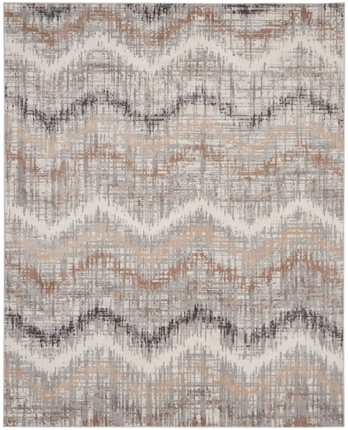 Nourison Elation Etn04 Grey Ivory Rugs - Nourison - 99446840356